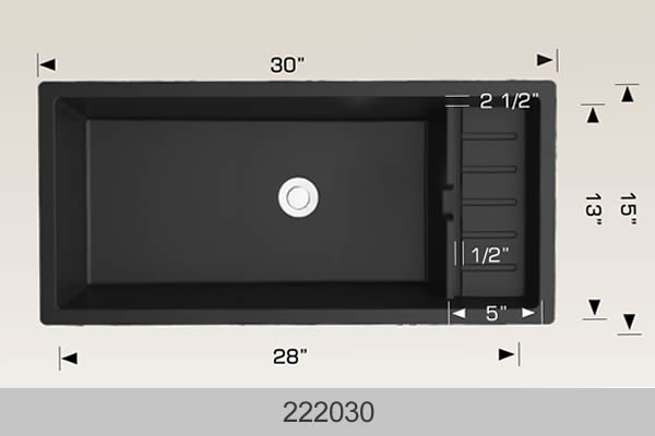 Linear Granite Series Undermount / Drop-In